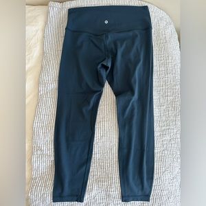 23 inch Lululemon aligns teal sz 12